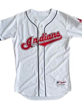 Cleveland Indians MLB White Majestic Authentic Collection Jersey Size: 44 (L)